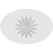 Ekena Millwork Standard Dalton Flower Rosette With Square Edge, 6"W x 4"H x 1/2"P ROSP060X040X050DAL09 - alternate 3